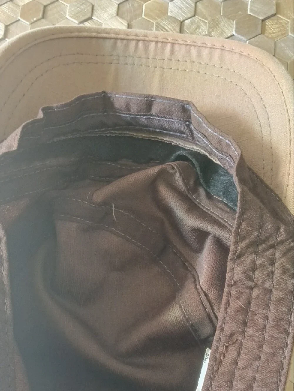 Men's Tan Cadet Military Cap